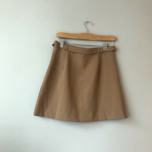 Clueless Pleated brown mini skirt - Picture 5 of 6